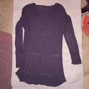 BKE RED distressed sweater size medium